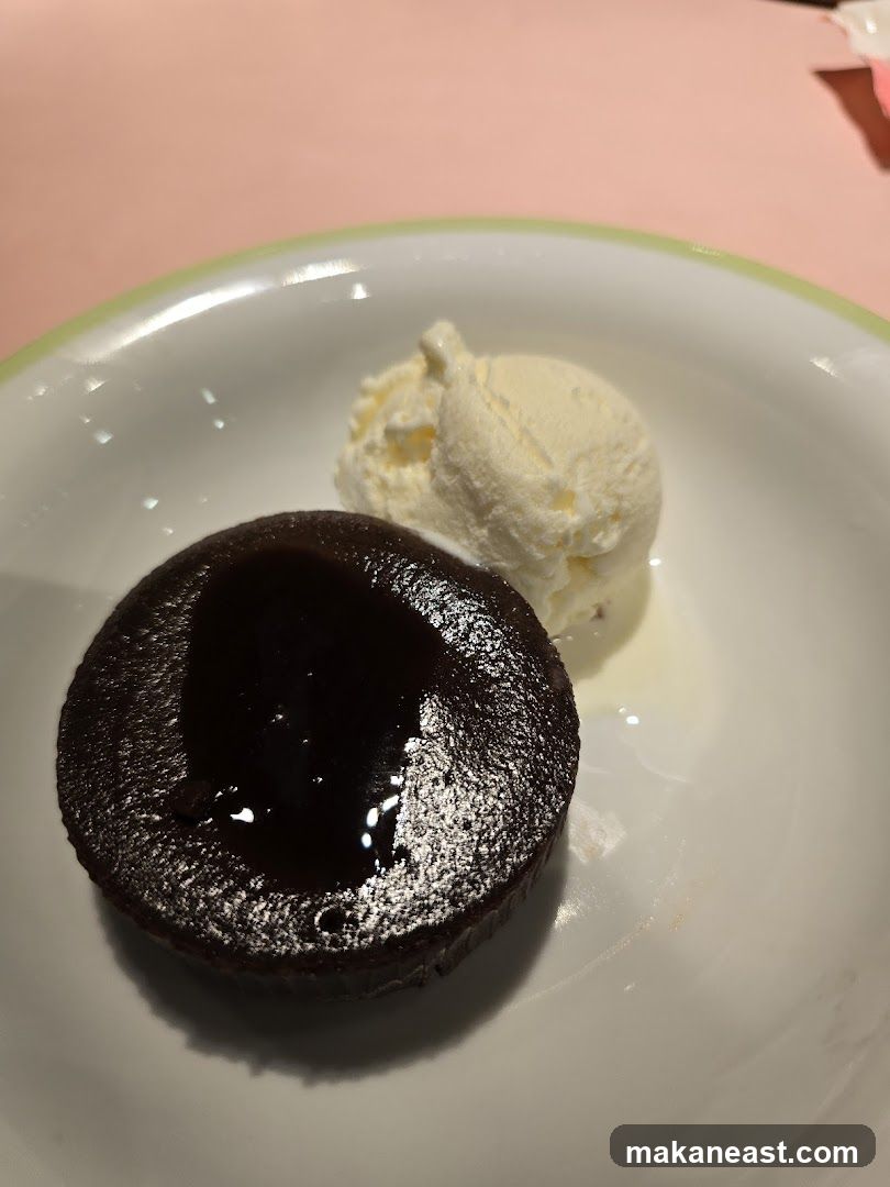 Chocolate Lava Cake with Ice Cream