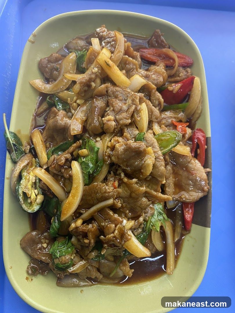 Stir-fried Beef with Onions and Peppers