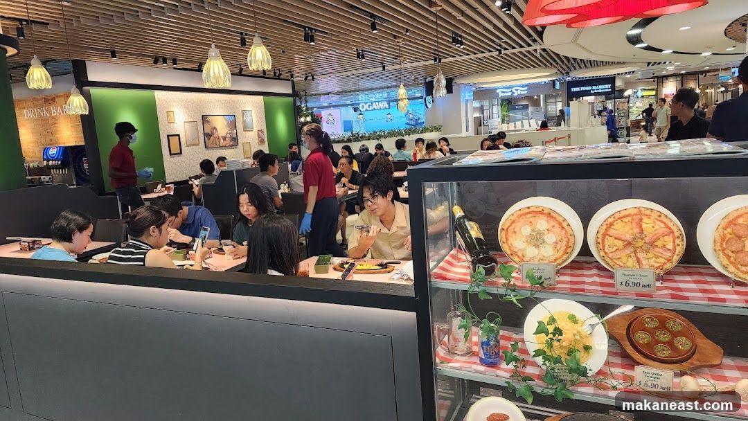 Restaurant Interior with Food Display
