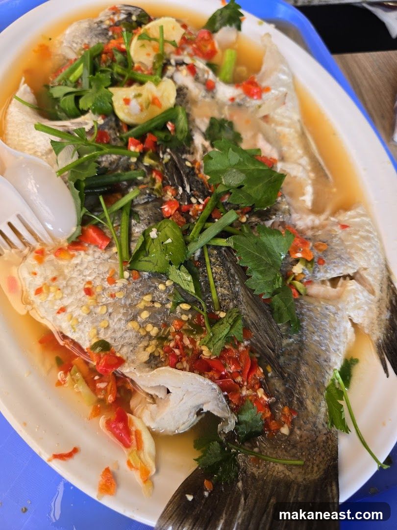Steamed Fish with Chili and Lime