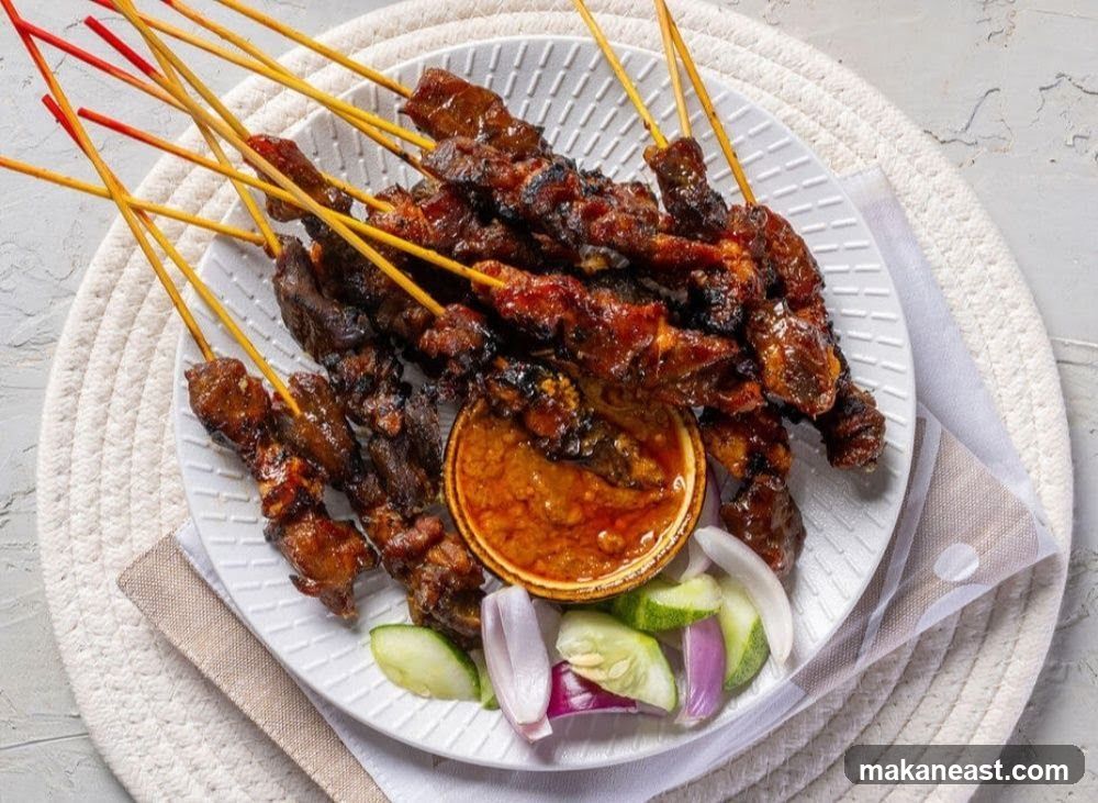 Satay Skewers with Peanut Sauce