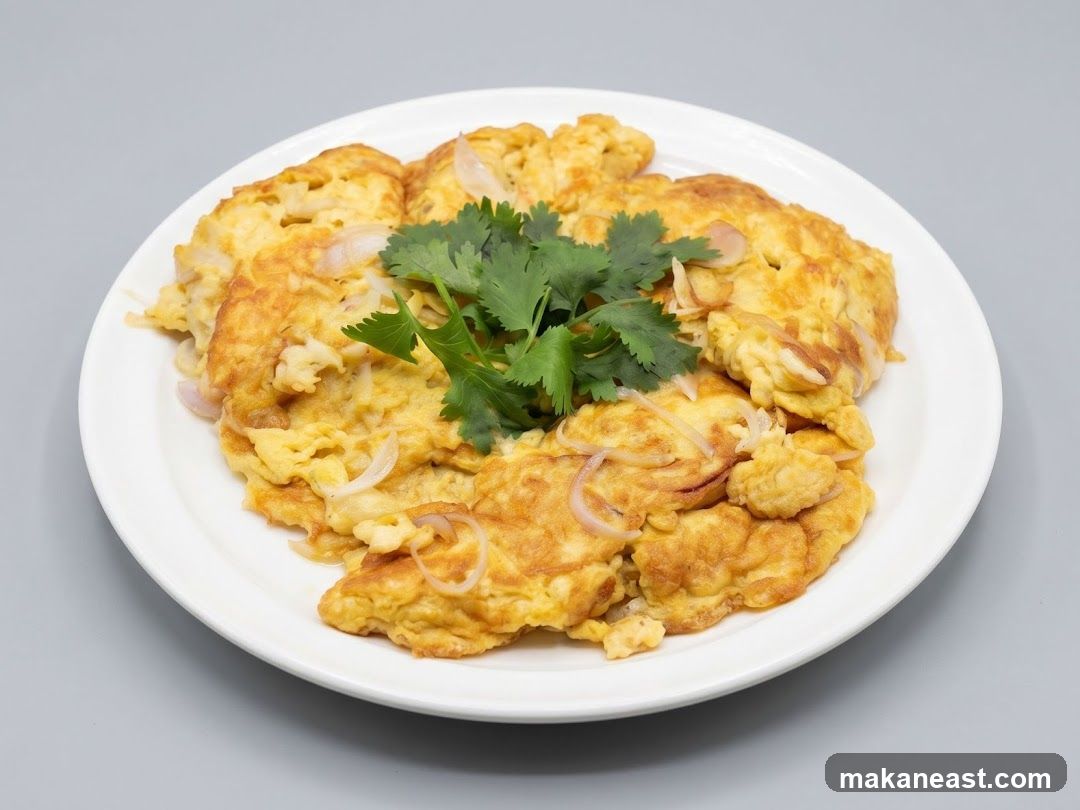 Omelet with Onions and Cilantro