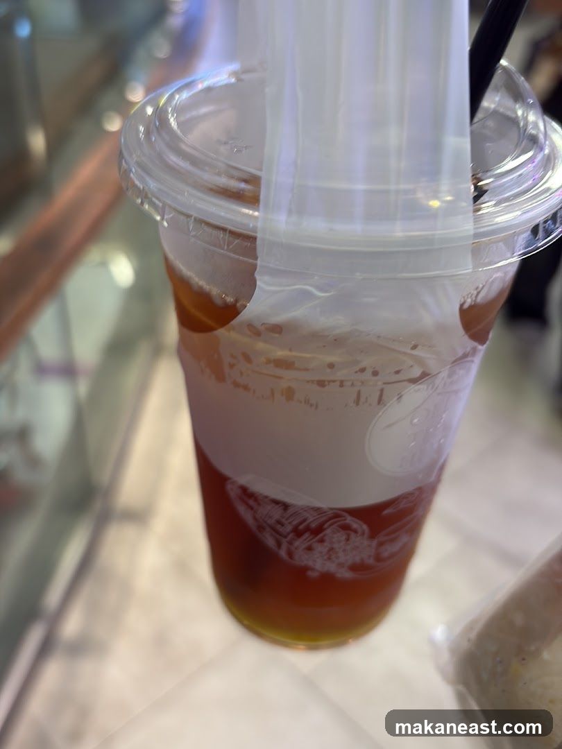 Iced Tea with Cream Foam