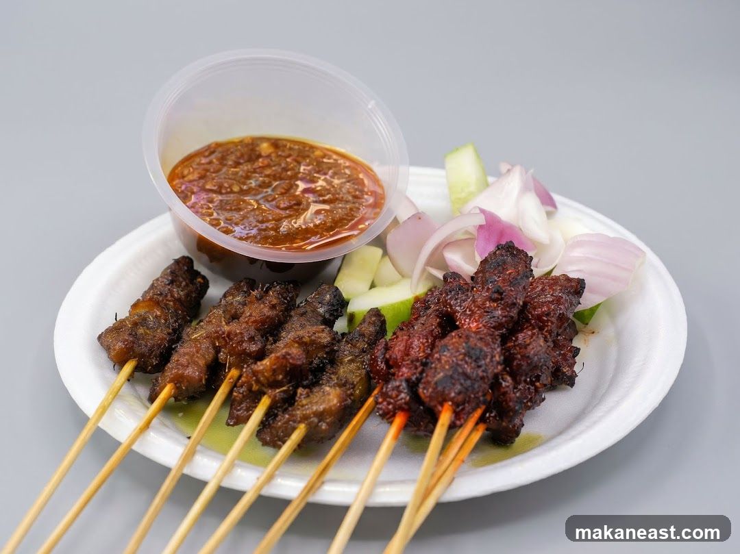 Satay Skewers with Peanut Sauce