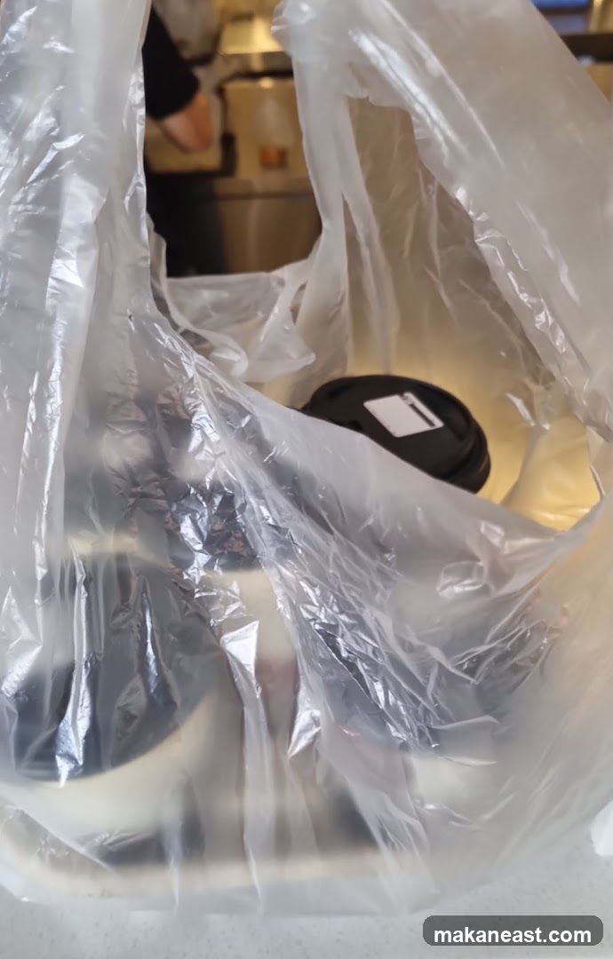 Takeout Bag with Drinks