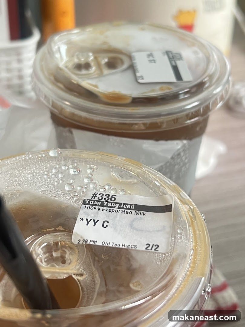 Two iced drinks