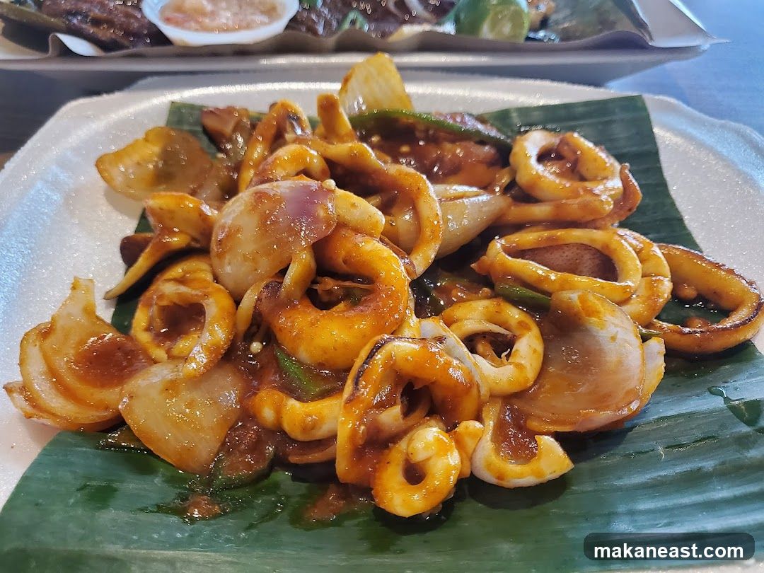 Spicy Squid with Onions