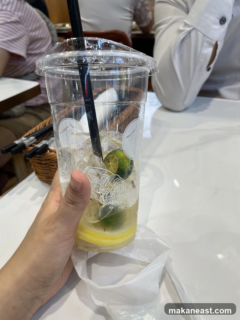 Drink with Lime and Lemon
