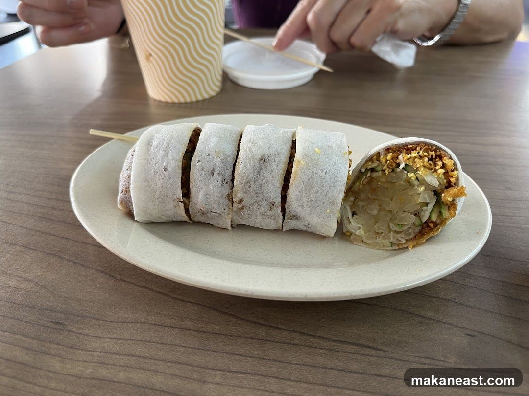 Spring Rolls on a Plate