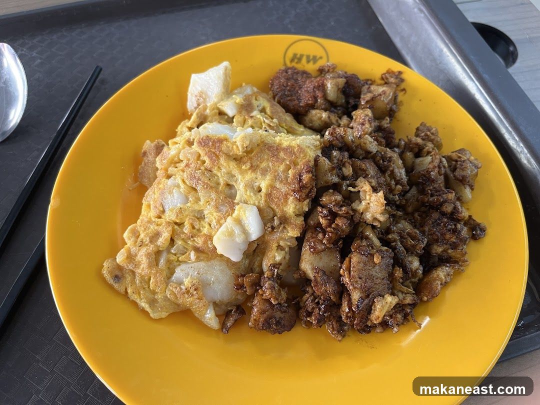 Fried Carrot Cake with Egg