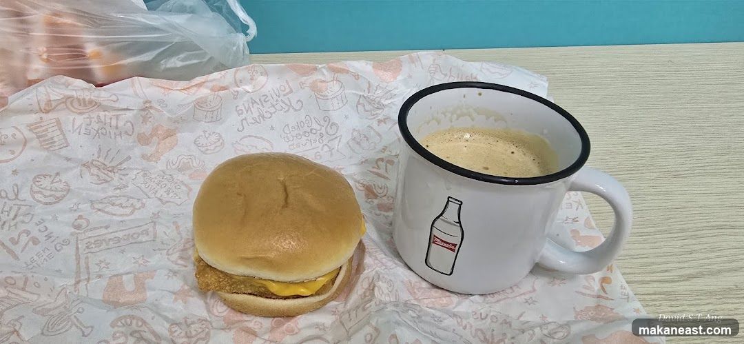 Chicken Sandwich and Coffee