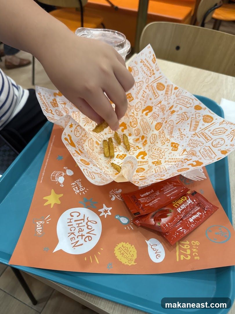 French Fries and Condiments