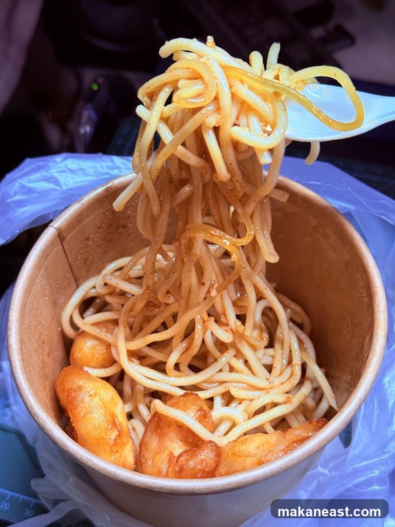 Noodles and Fried Bites