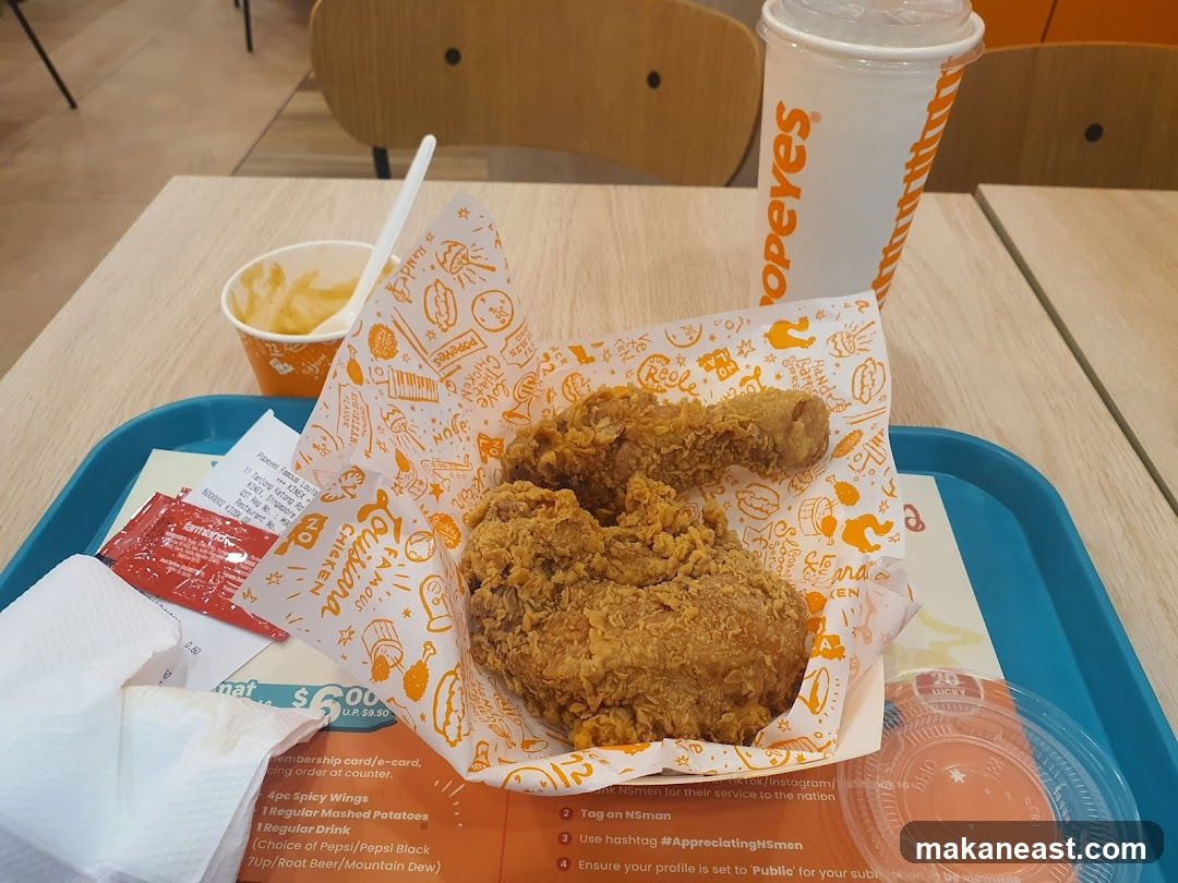 Popeyes Fried Chicken Meal