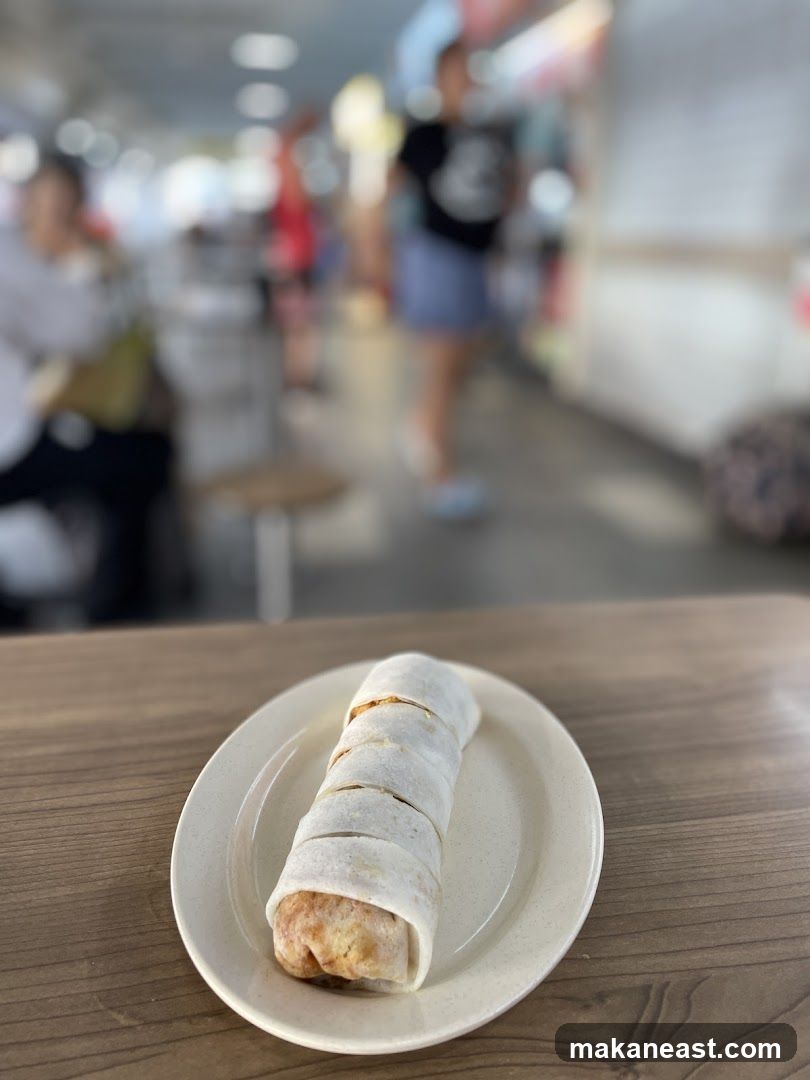 Spring Roll on a Plate