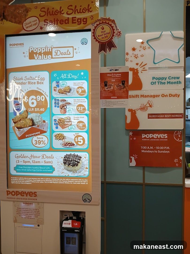 Popeyes Digital Menu Board