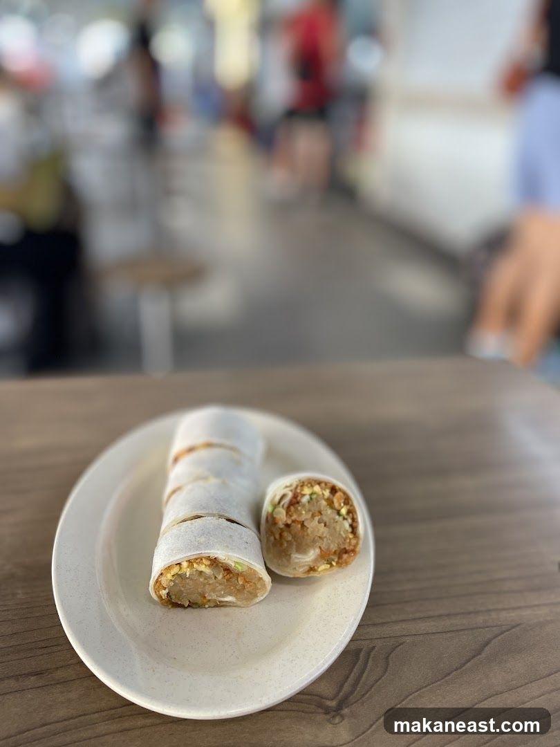 Fresh Spring Rolls on a Plate