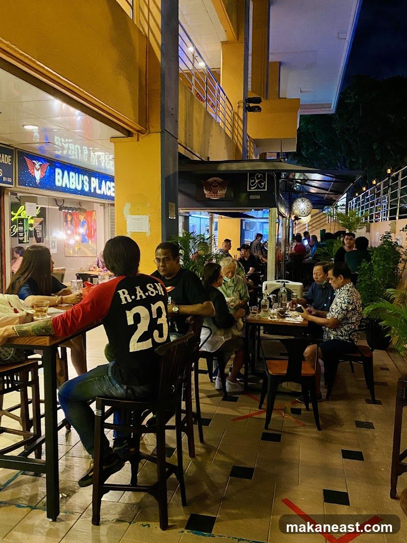 Outdoor Seating at Babu's Place