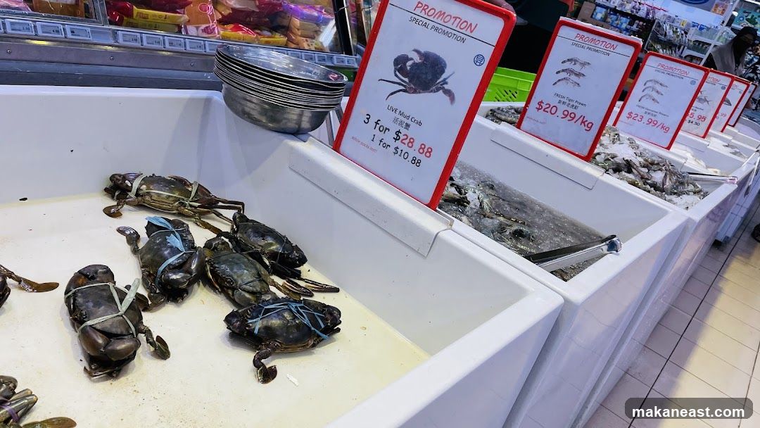 Seafood Display with Promotions