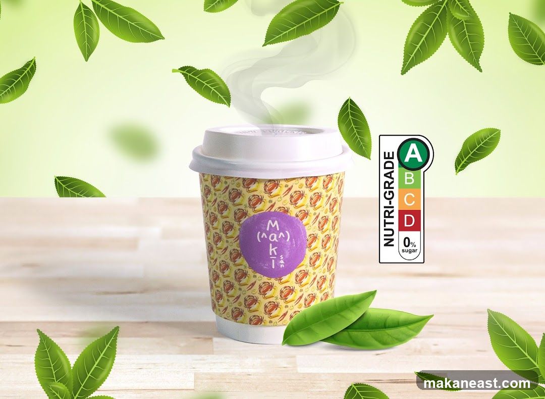 Hot Beverage Cup with Nutri-Grade Label