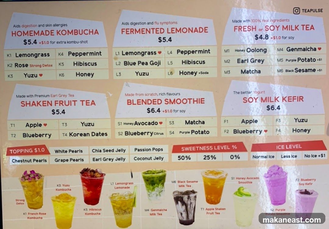 TEAPULSE Menu