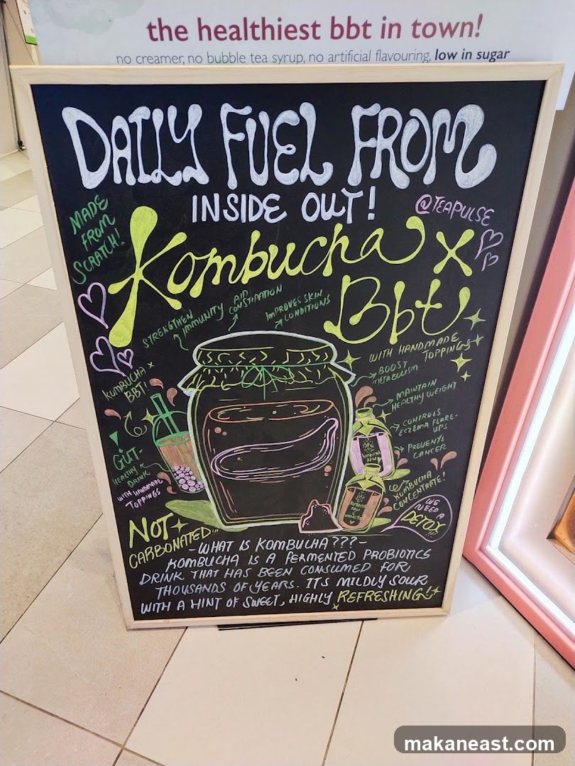Kombucha BBT Menu Board