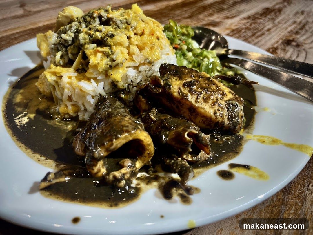 Squid Ink Dish with Rice