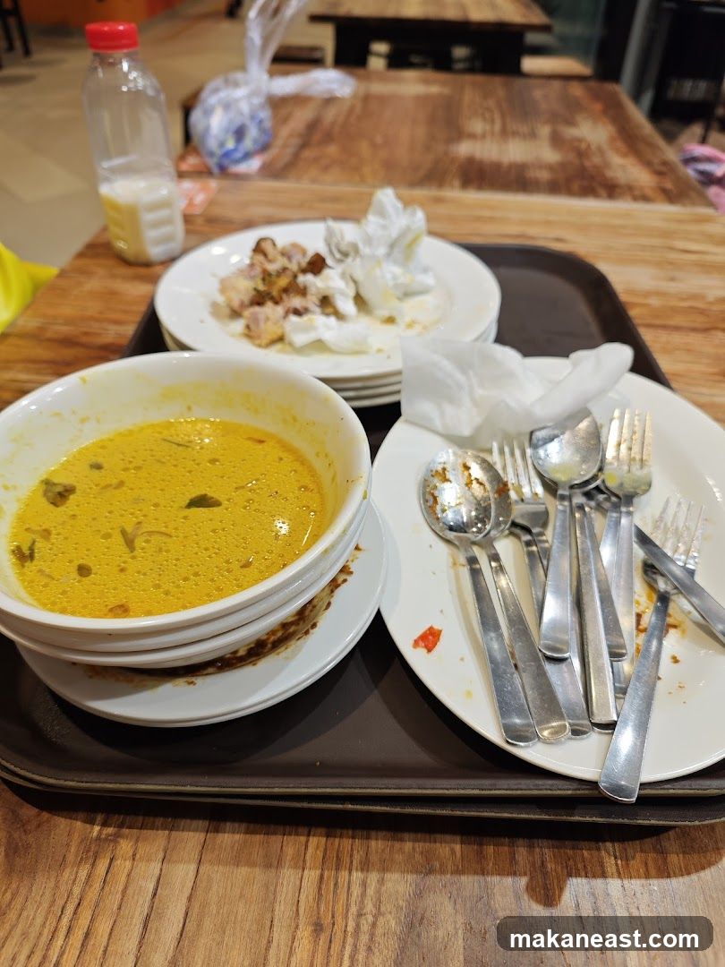Leftover Food on Tray