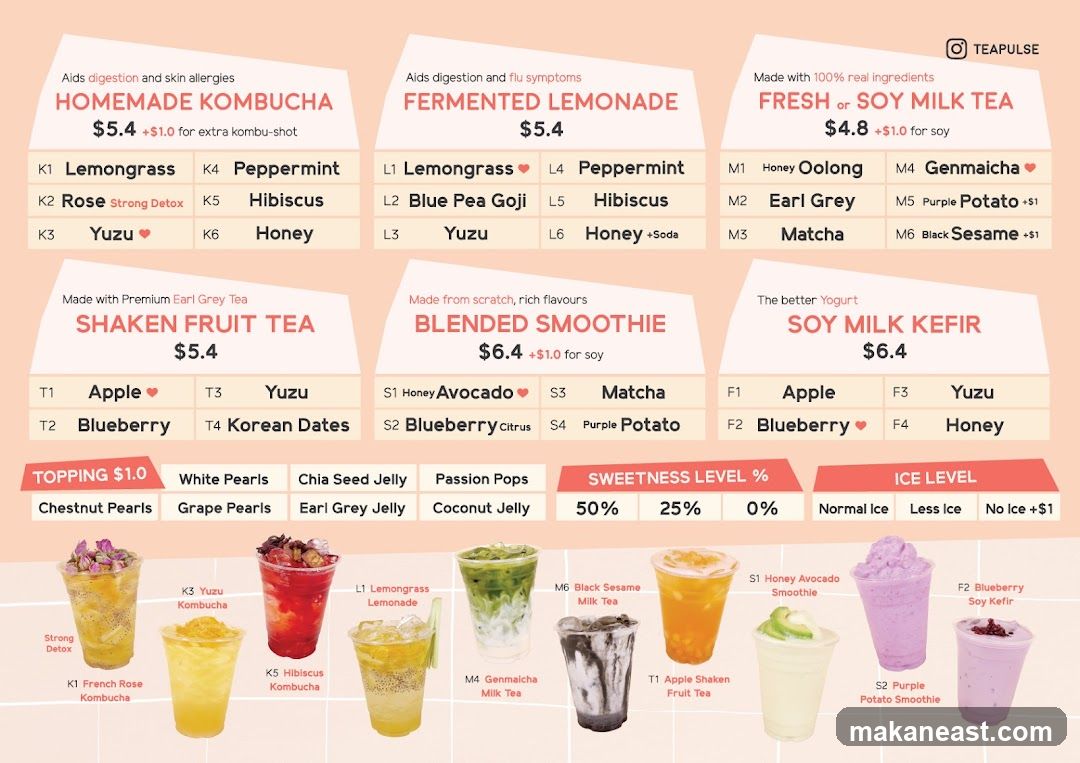 TEAPULSE Menu