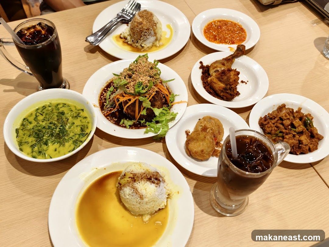 Various dishes and drinks on a table