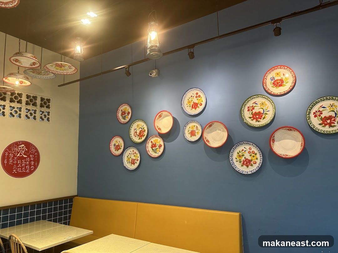 Restaurant Interior with Decorative Plates