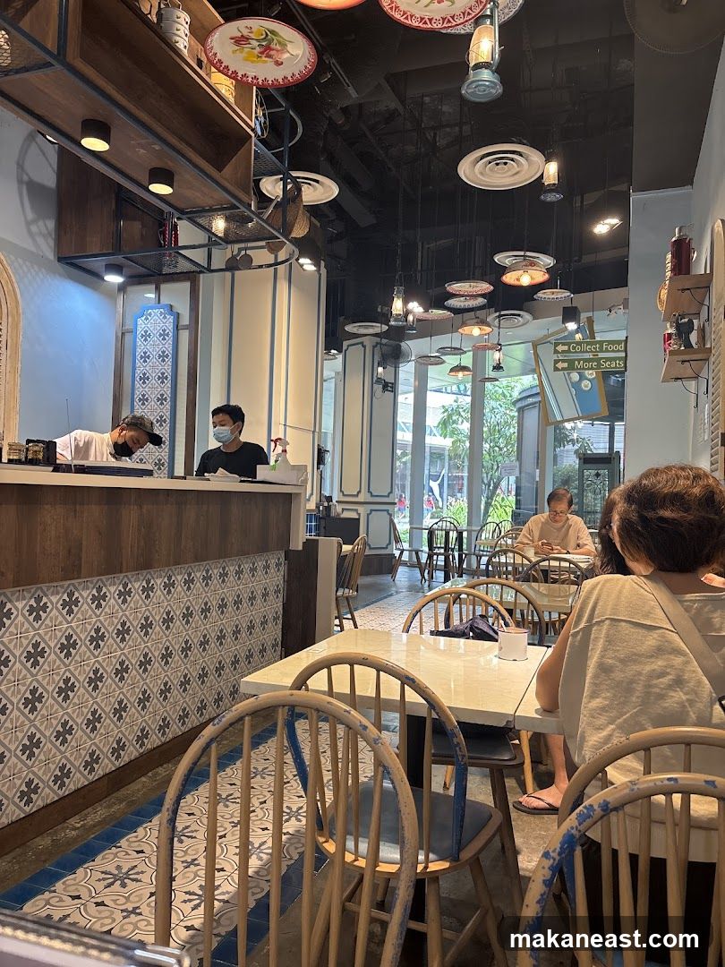 Restaurant Interior with Decorative Plates