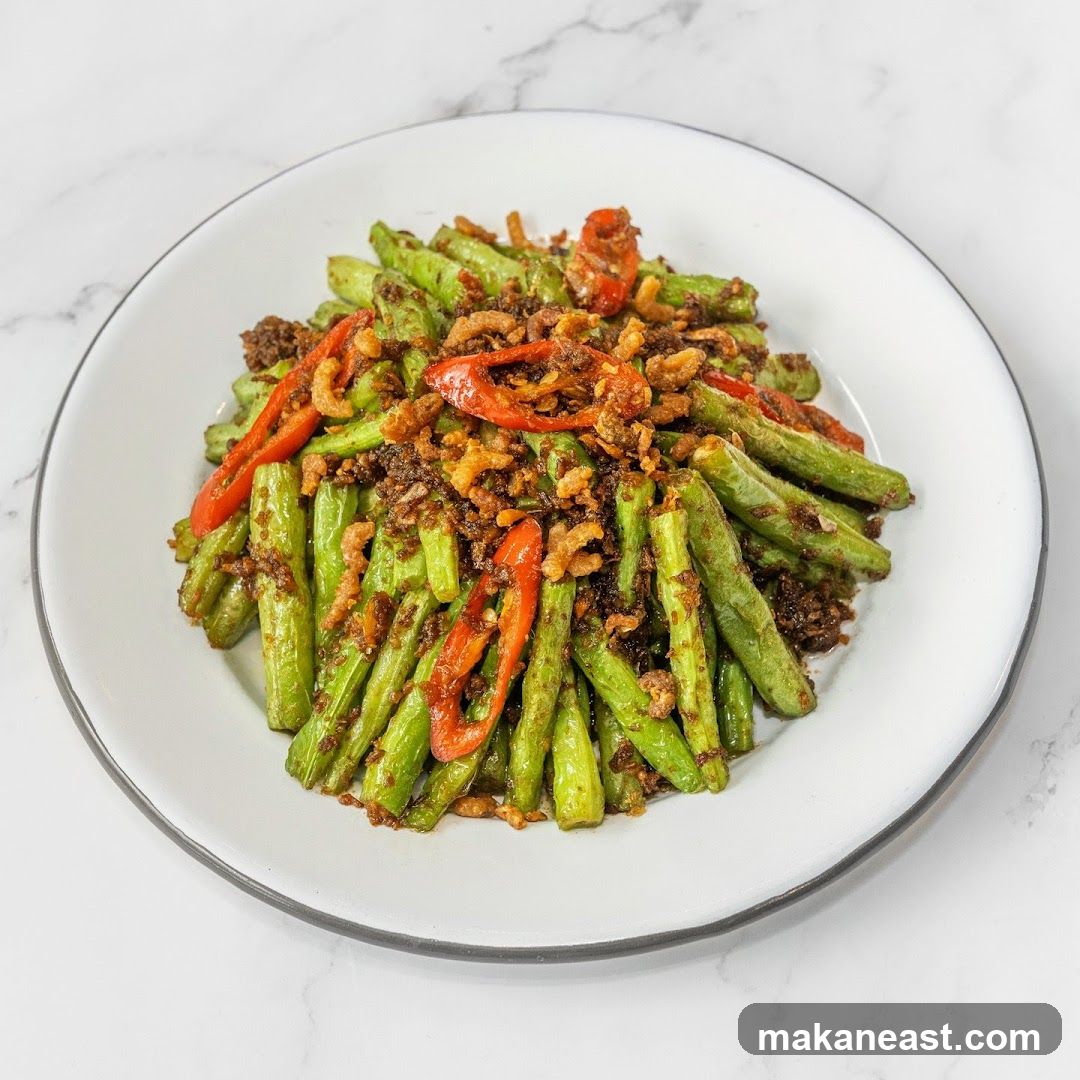 Stir-fried Green Beans with Chili and Crispy Bits