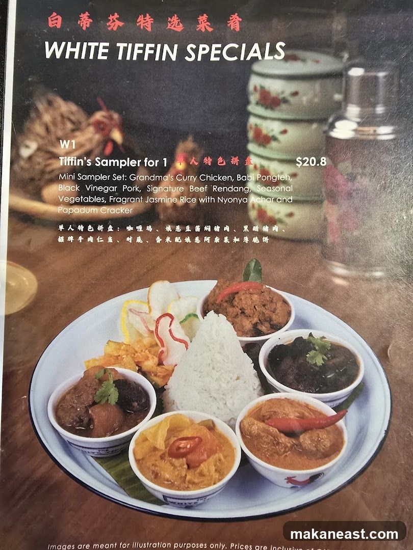 WHITE TIFFIN SPECIALS