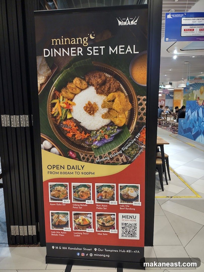 Minang Dinner Set Meal