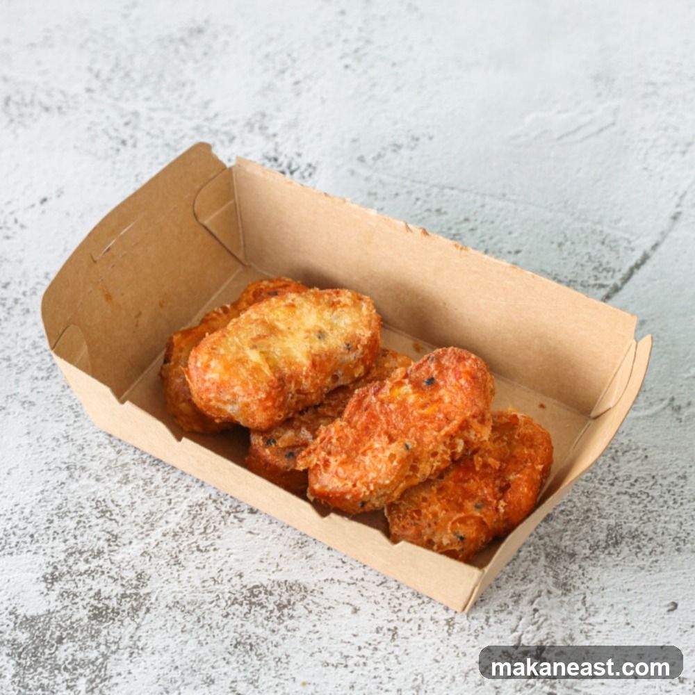 Fried Snacks in a Cardboard Container
