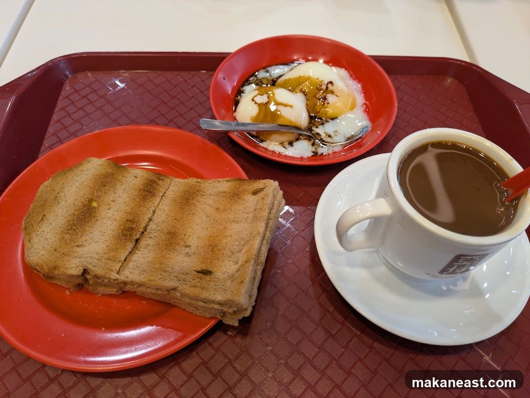 Kopi Toast and Eggs