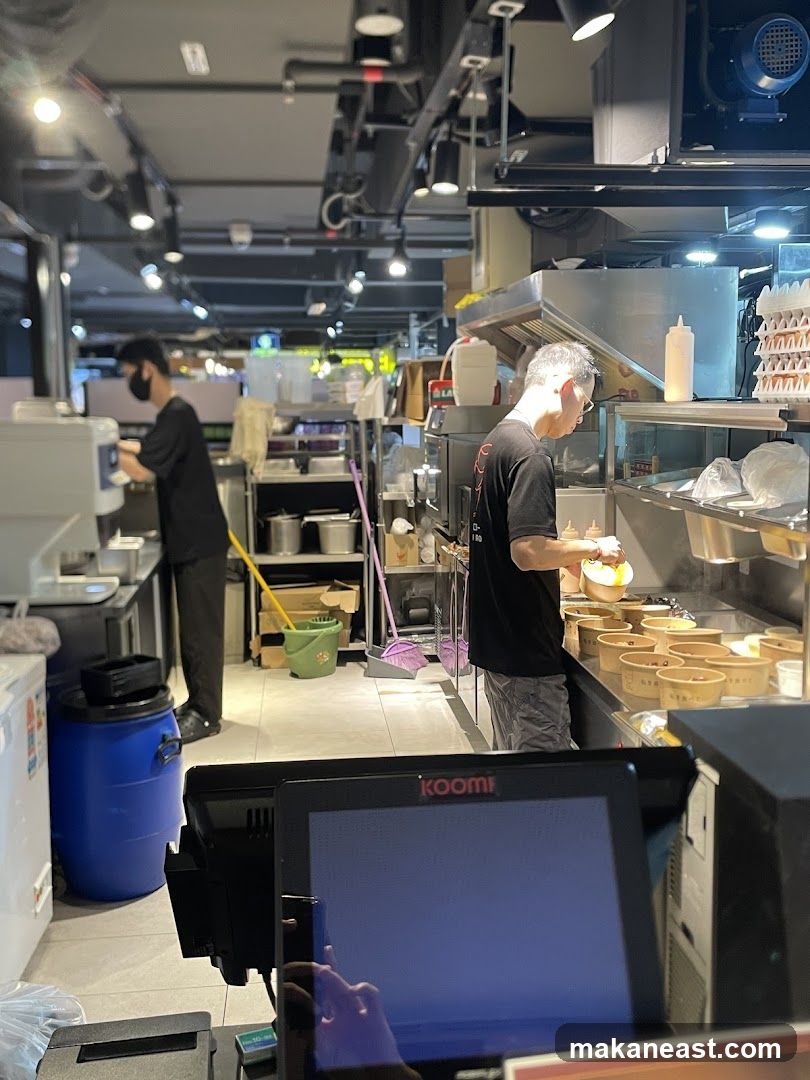 Kitchen Staff Preparing Food
