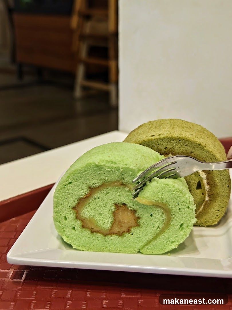 Green Swiss Rolls