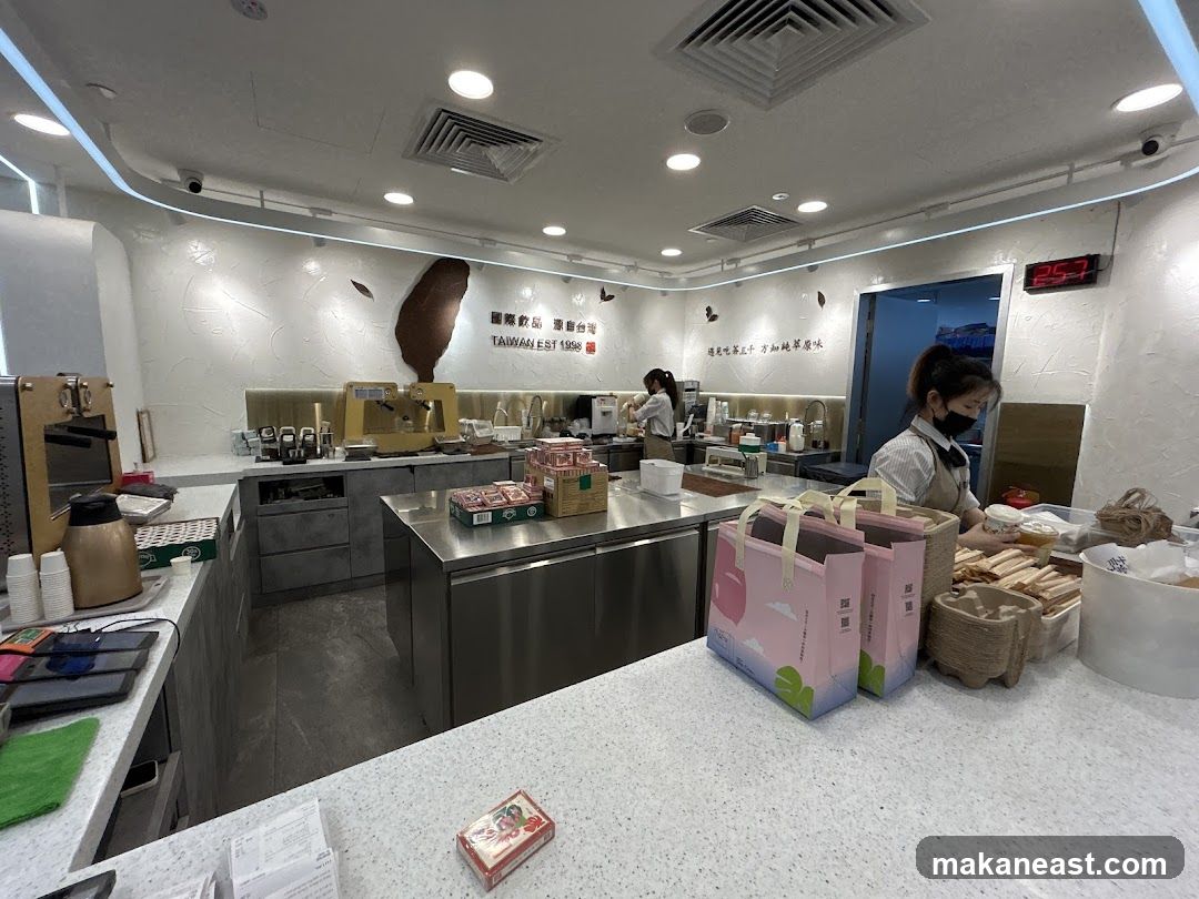 Interior of a beverage shop