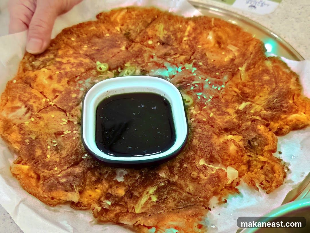 Kimchi Pancake with Dipping Sauce
