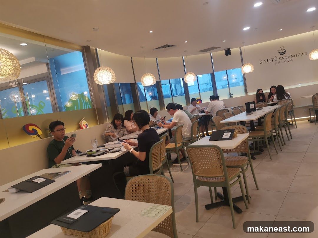 Restaurant Interior with Diners