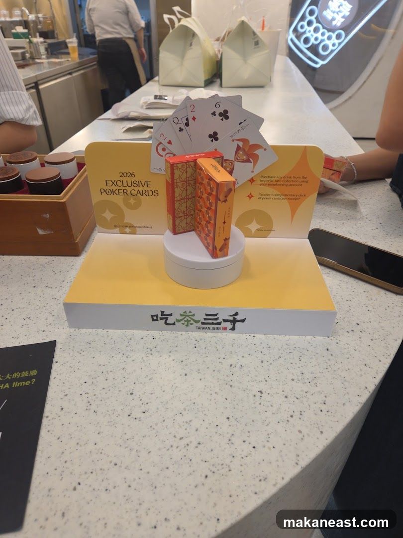 Promotional Display with Poker Cards
