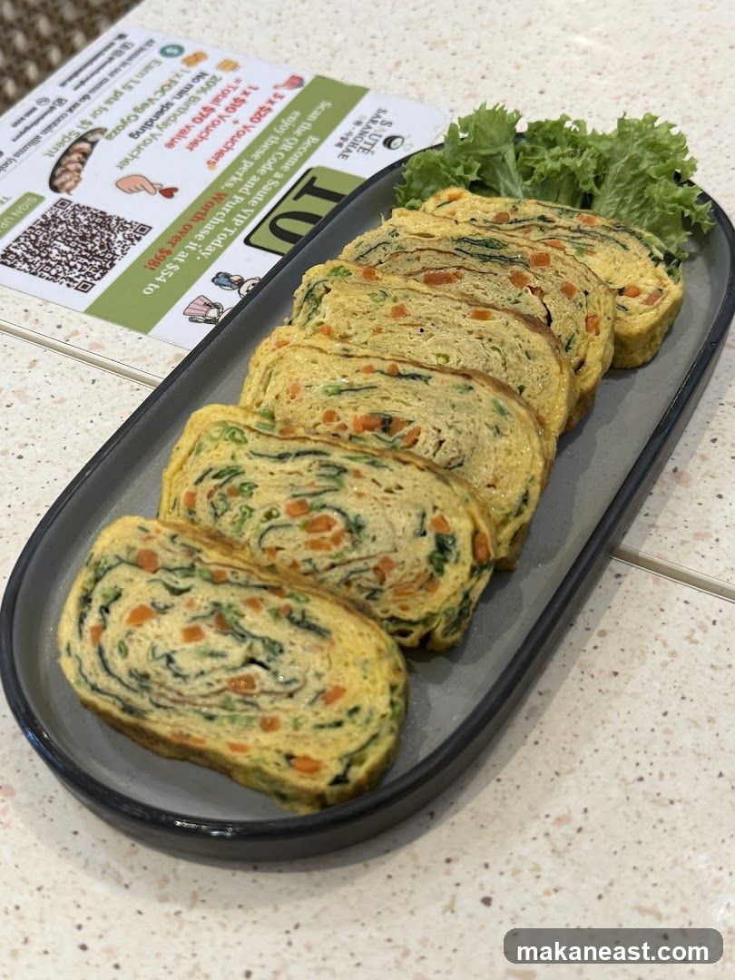 Rolled Omelet with Vegetables