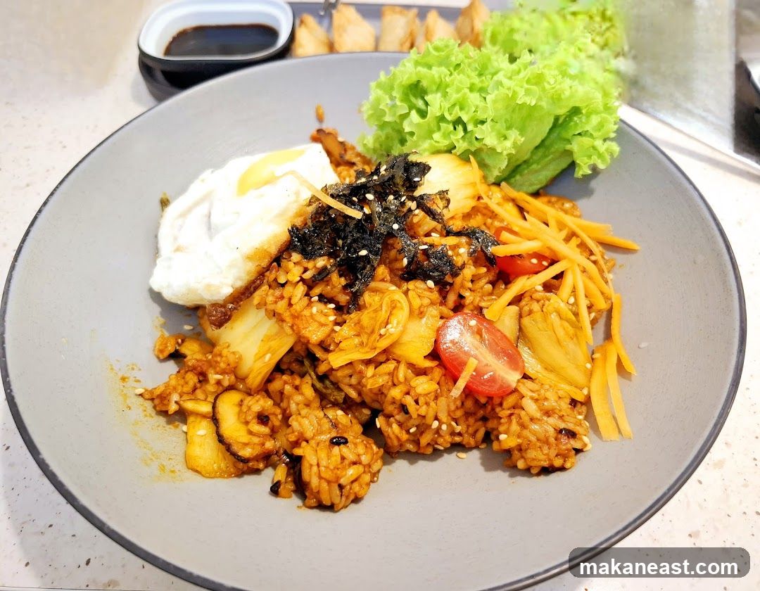 Kimchi Fried Rice with Fried Egg
