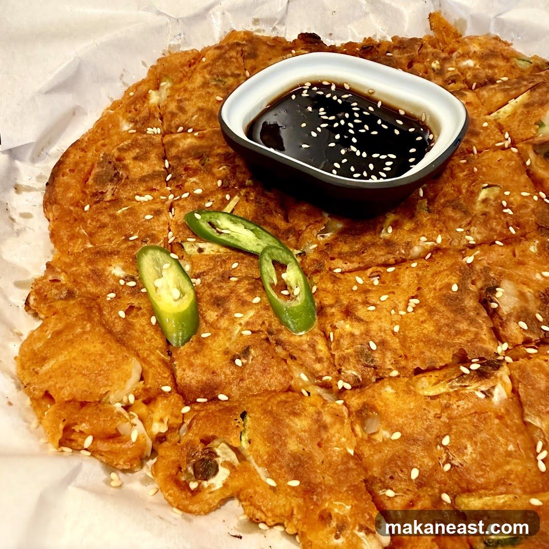 Kimchi Pancake with Dipping Sauce