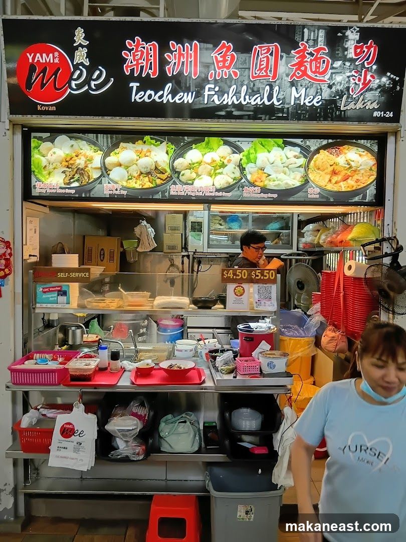 YAM MEE TEOCHEW FISHBALL NOODLES