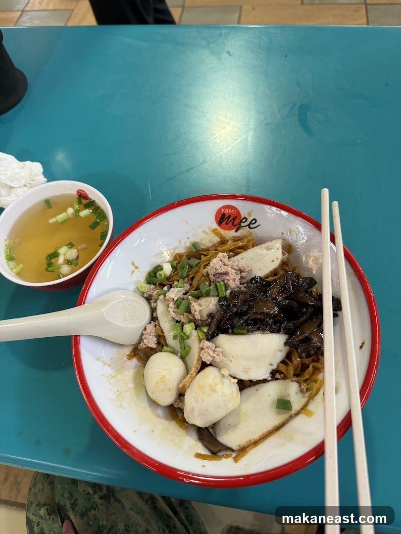 Noodles with Fish Balls and Minced Meat