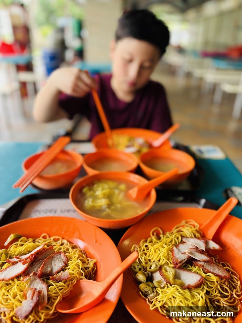 Boy Eating Noodles