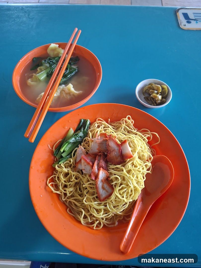 Noodles with Char Siu and Wonton Soup